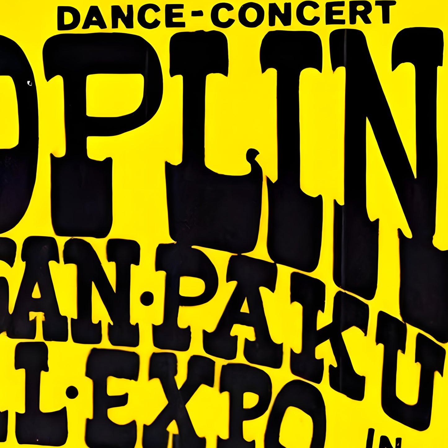 Janis Joplin Cal Expo Sacramento 1969 Vintage Concert Poster