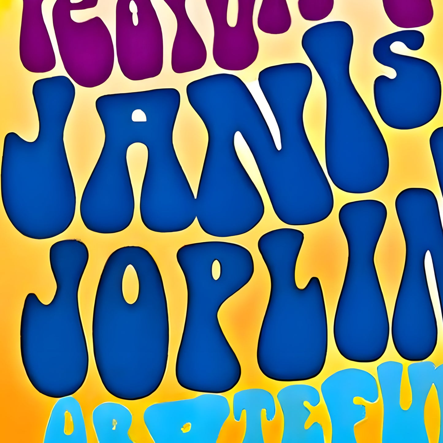Festival Express 1970 Janis Joplin Grateful Dead The Band Vintage Concert Poster