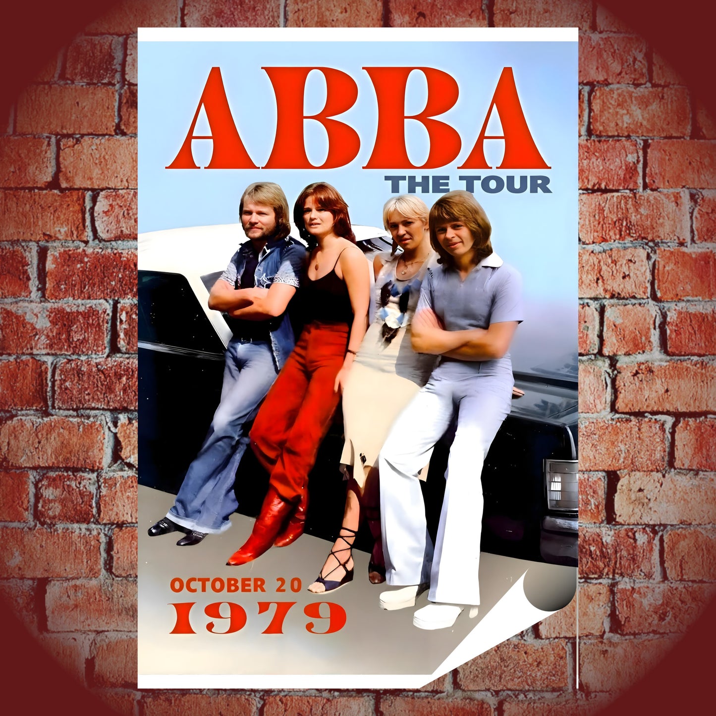 ABBA The Tour 1979 Vintage Concert Poster - 16x24 Premium Print