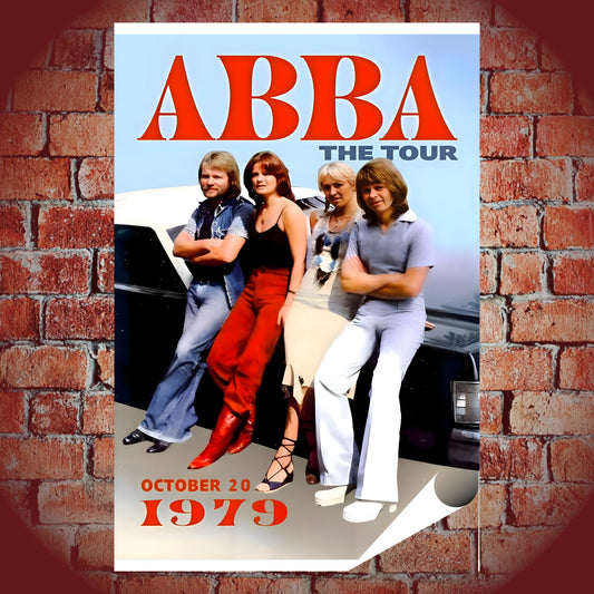 ABBA The Tour 1979 Vintage Concert Poster - 16x24 Premium Print