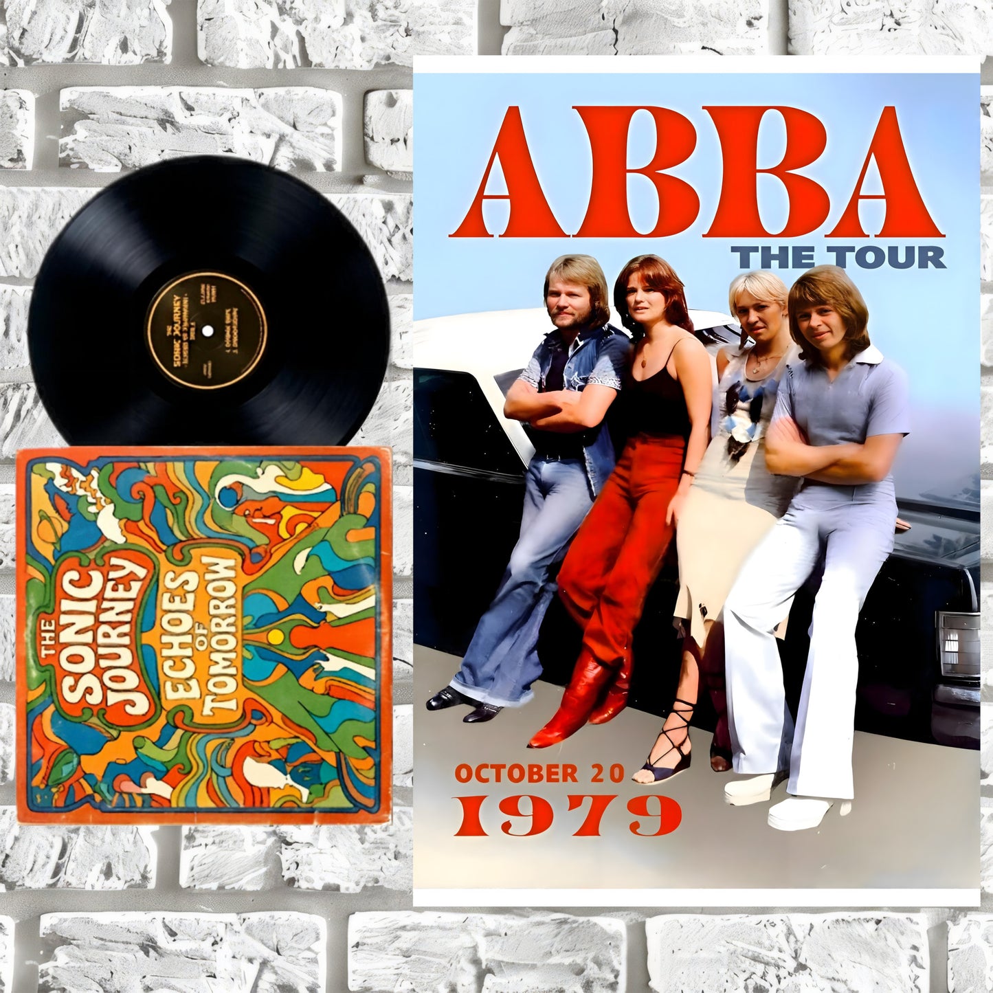 ABBA The Tour 1979 Vintage Concert Poster - 16x24 Premium Print
