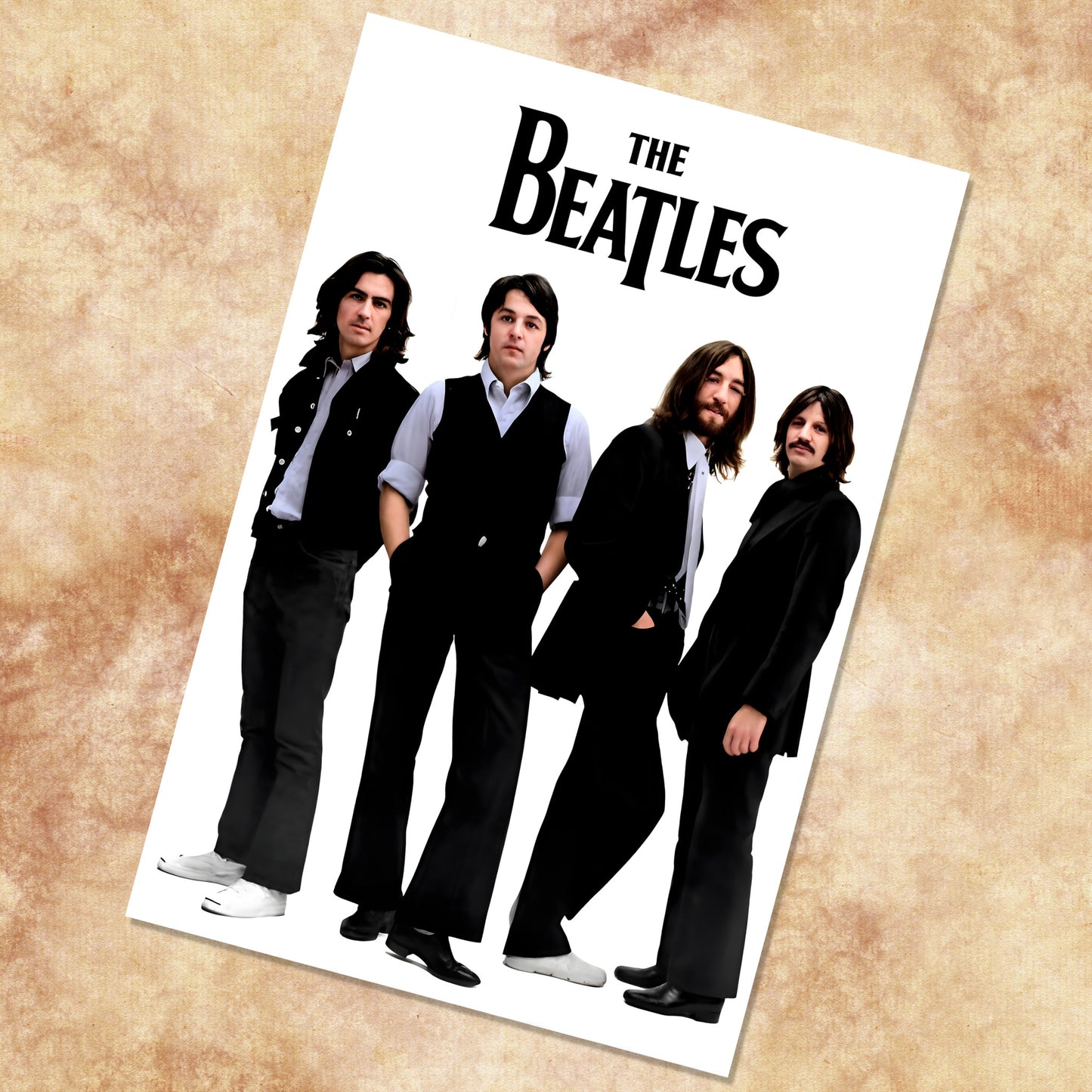 The Beatles 1967 Richard Avedon Black & White Portrait Poster - 16x24 Print