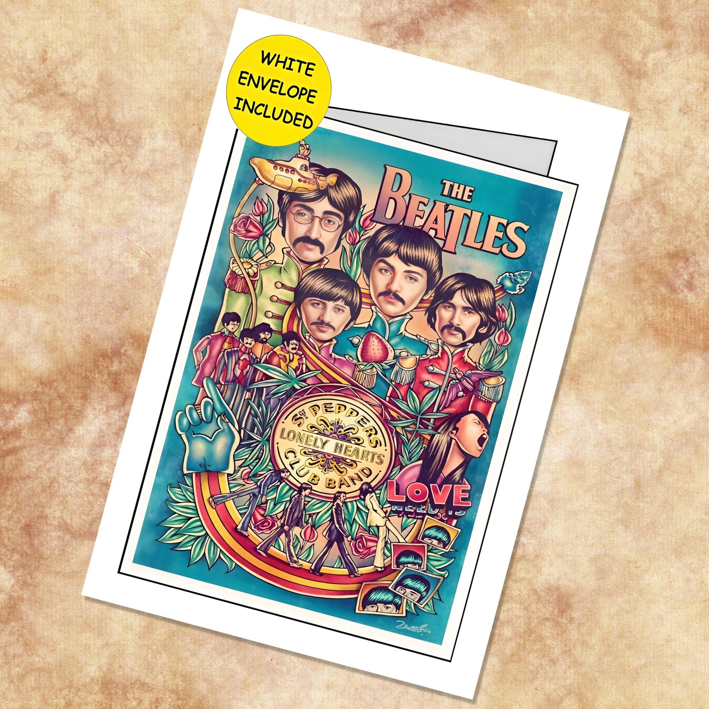 The Beatles Sgt Pepper Legacy Collage Poster - 16x24 Print