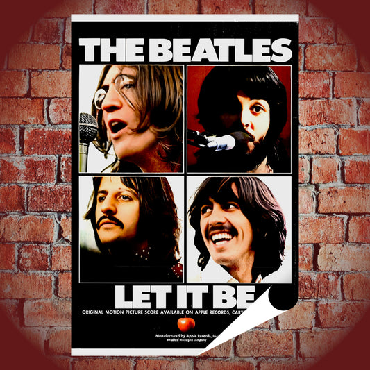 The Beatles Let It Be Original 1970 Album Promo Poster - 16x24 Print