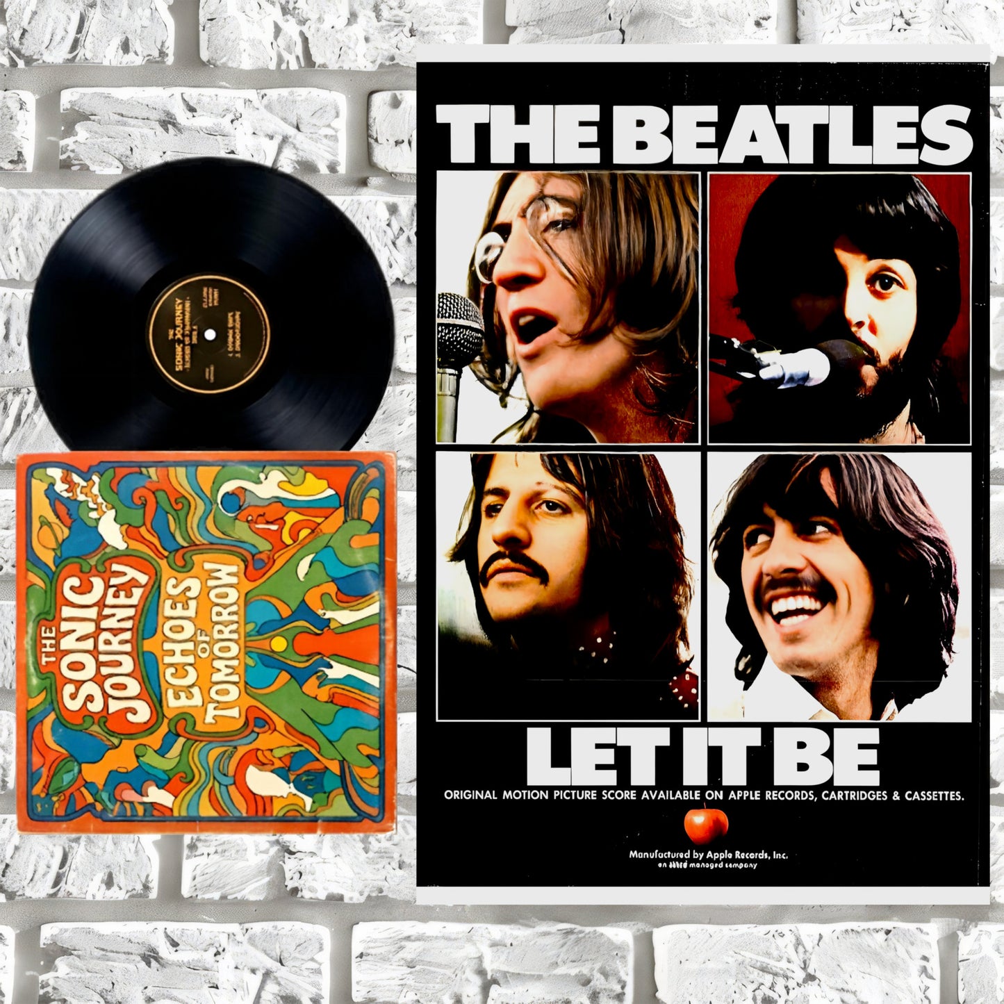The Beatles Let It Be Original 1970 Album Promo Poster - 16x24 Print