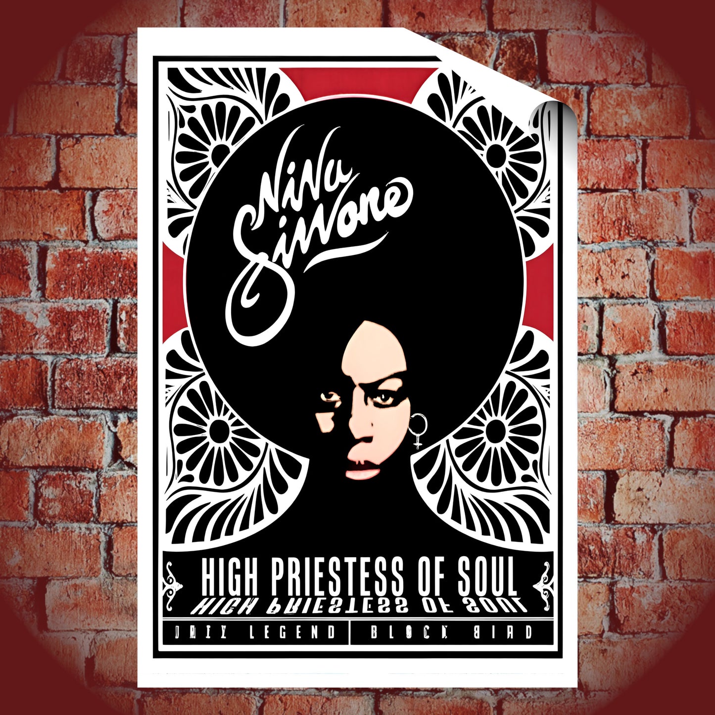 Nina Simone High Priestess of Soul Vintage Jazz & Blues Art Poster