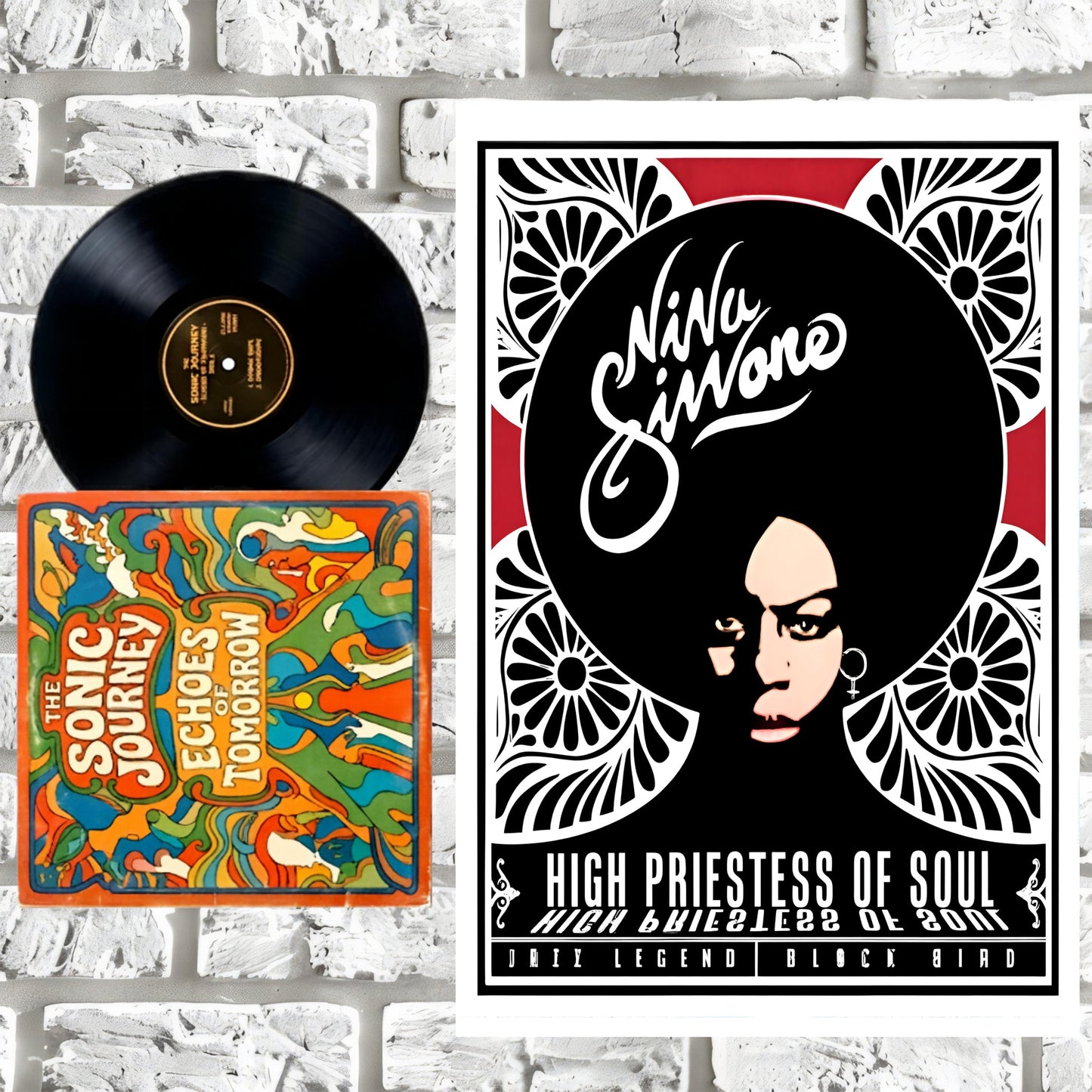 Nina Simone High Priestess of Soul Vintage Jazz & Blues Art Poster