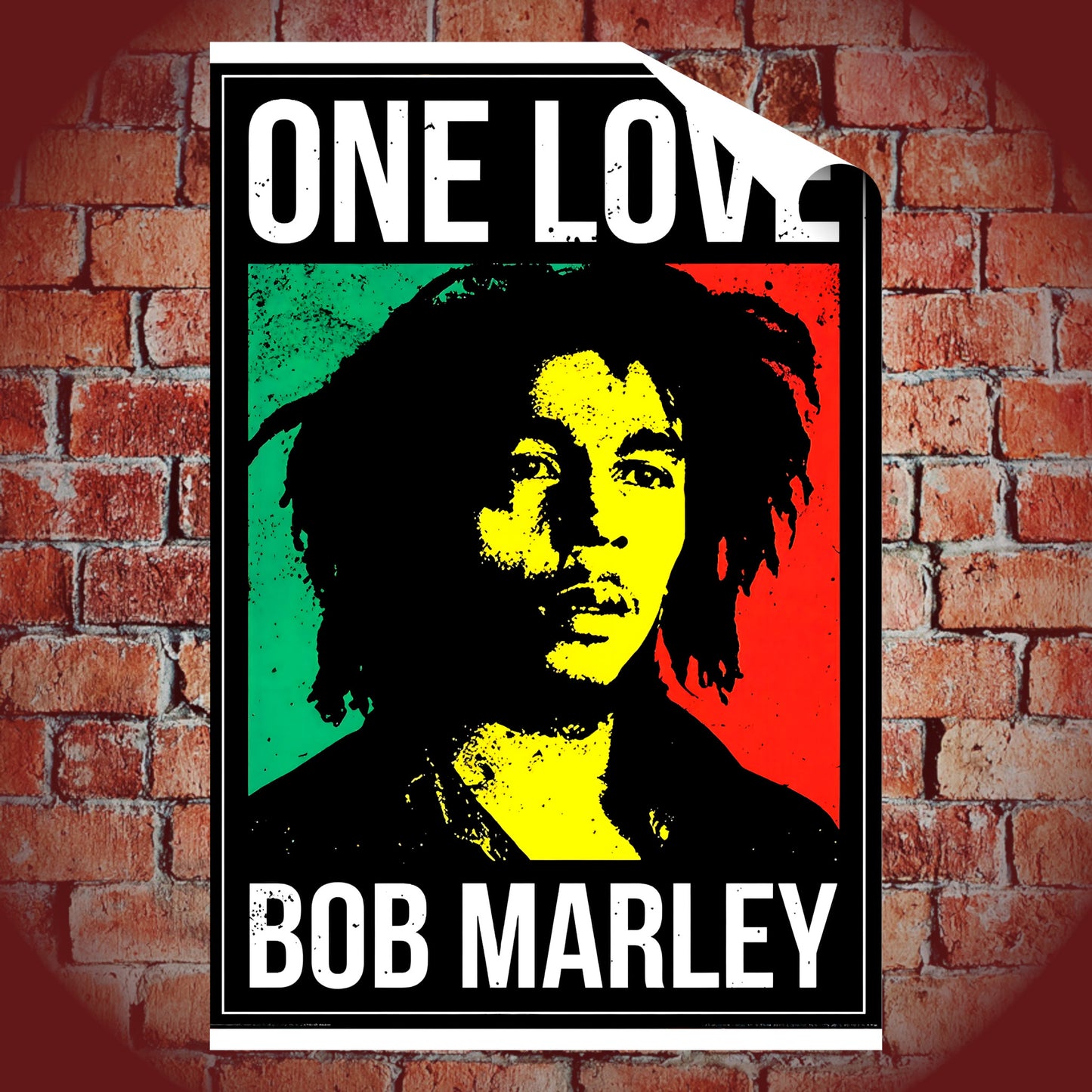 Bob Marley One Love Vintage Roots Reggae Cultural Portrait Poster