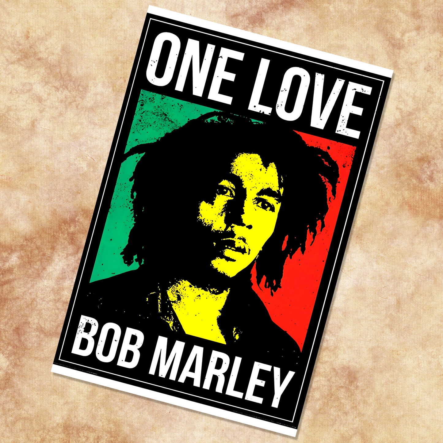 Bob Marley One Love Vintage Roots Reggae Cultural Portrait Poster