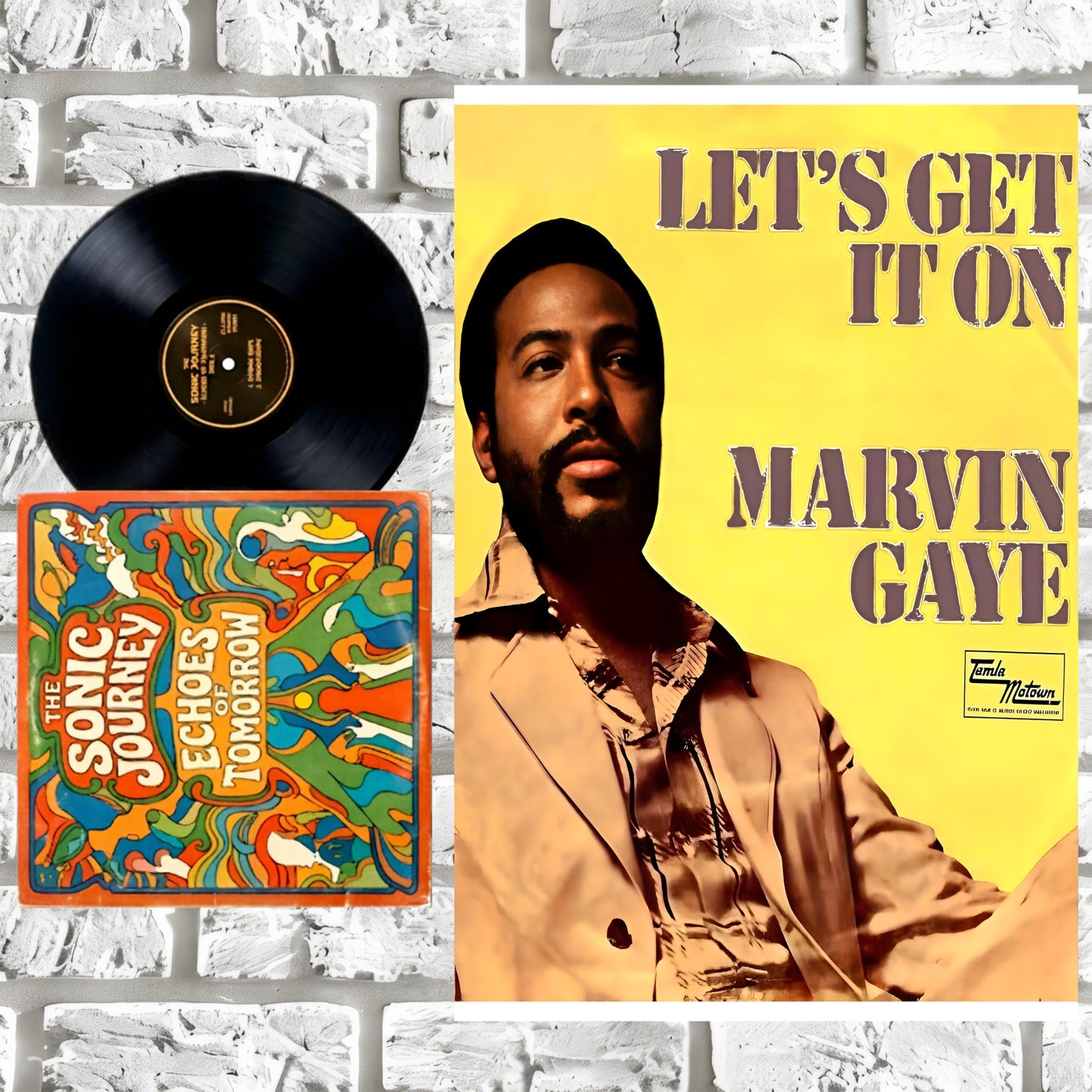 Vintage Marvin Gaye "Let's Get It On" Promo Poster Print – 1970s Soul & Motown Wall Art