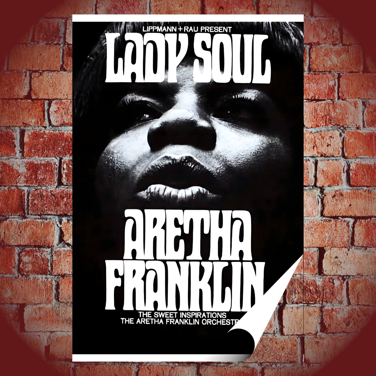 Aretha Franklin "Lady Soul" Vintage Tour Concert Poster Print – 16x24