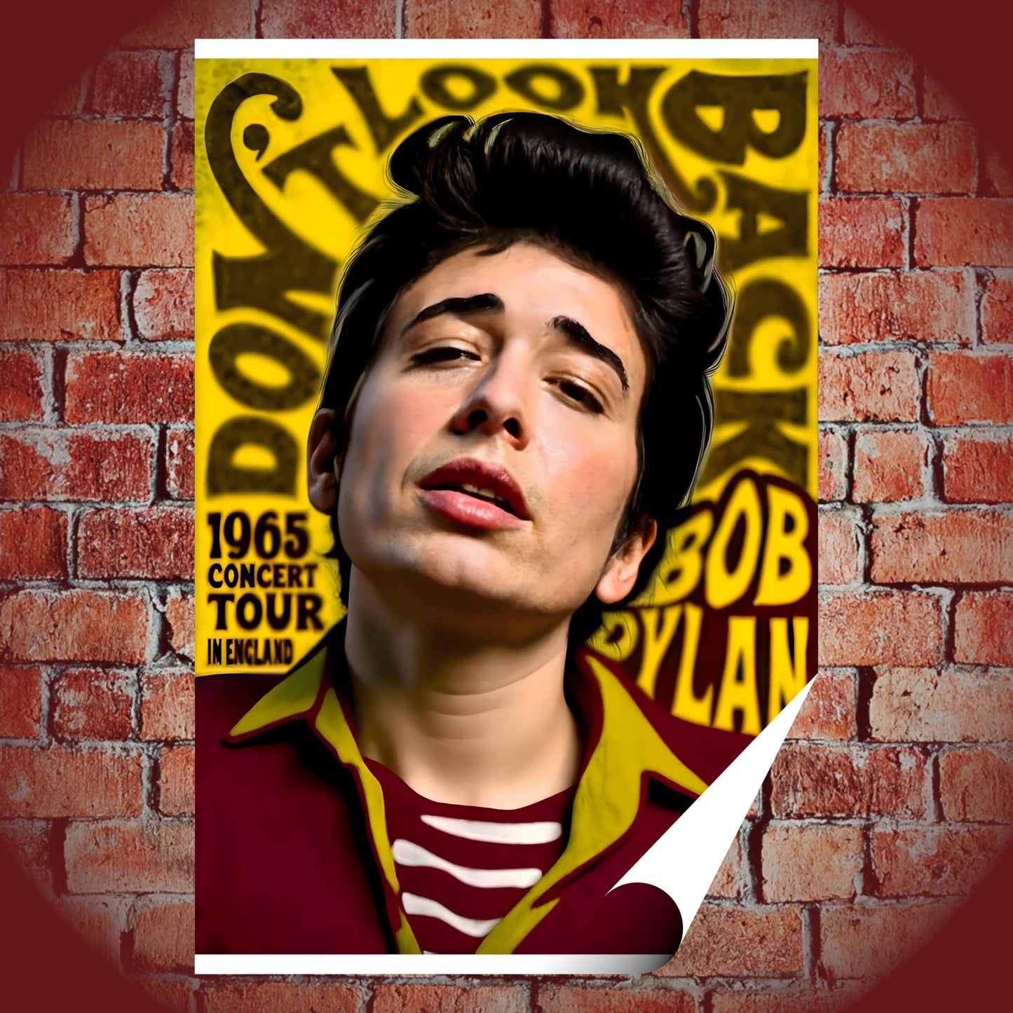 Bob Dylan Don't Look Back 1965 England Tour Vintage Concert Poster