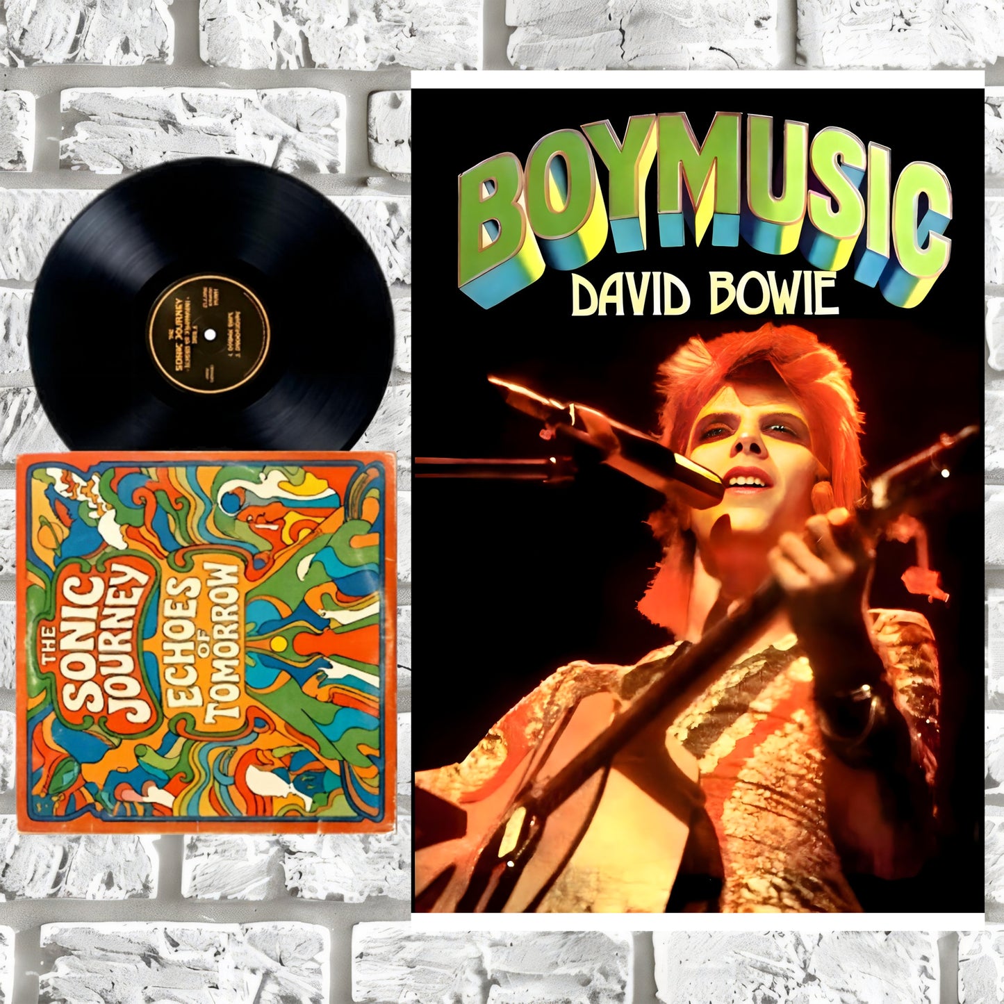 David Bowie Boymusic Live Ziggy Stardust Era Vintage Concert Poster