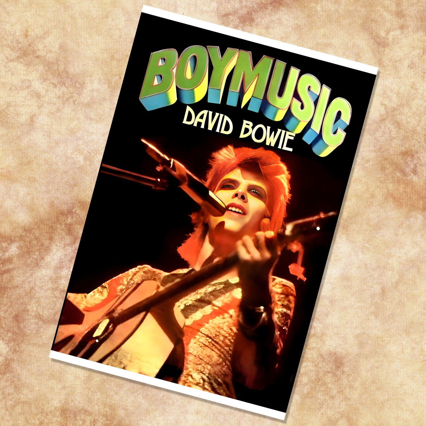 David Bowie Boymusic Live Ziggy Stardust Era Vintage Concert Poster