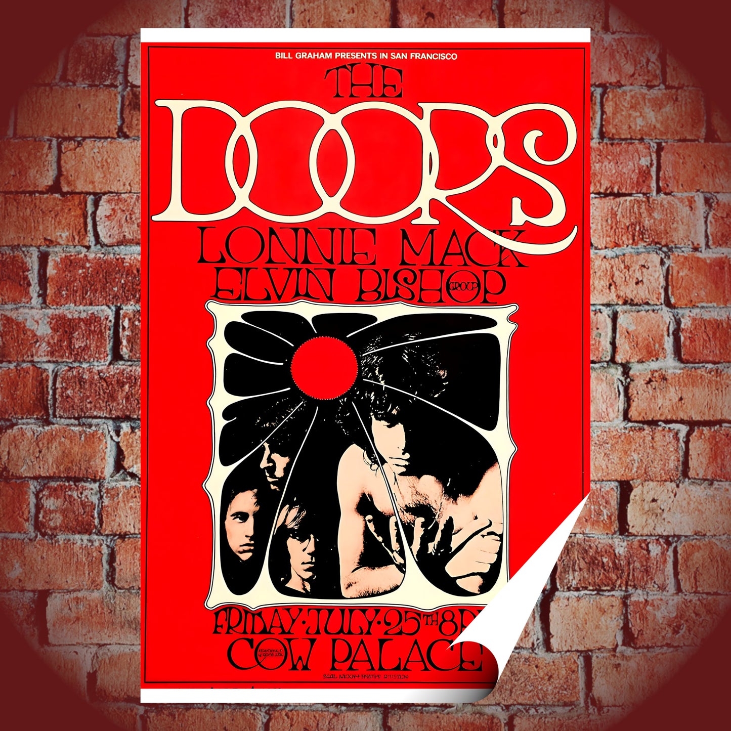 The Doors Cow Palace San Francisco 1969 Bill Graham Vintage Concert Poster