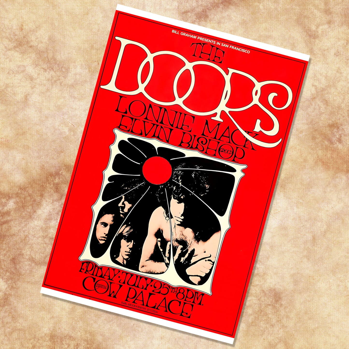 The Doors Cow Palace San Francisco 1969 Bill Graham Vintage Concert Poster