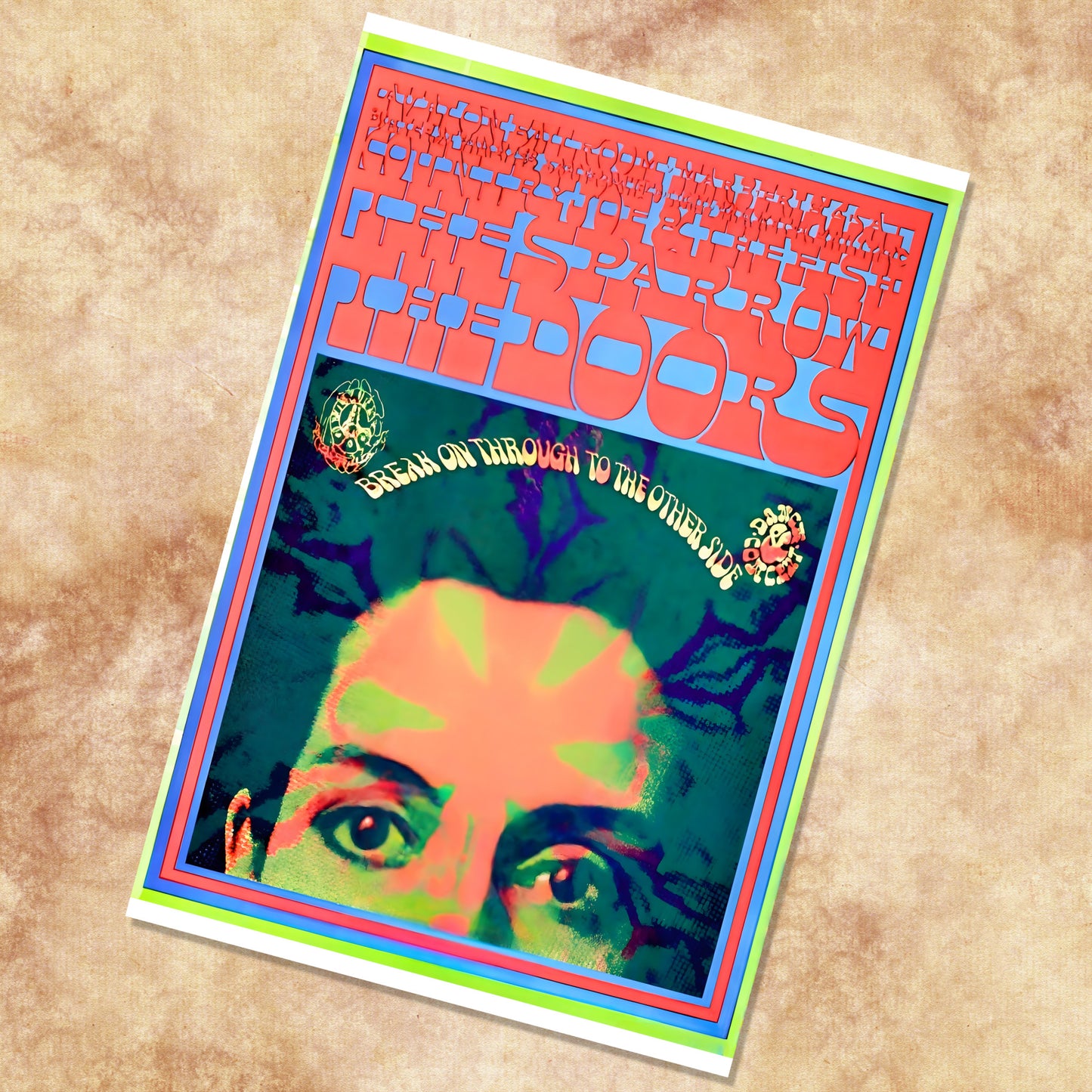 The Doors Avalon Ballroom 1967 Victor Moscoso FD-50 Vintage Psychedelic Concert Poster