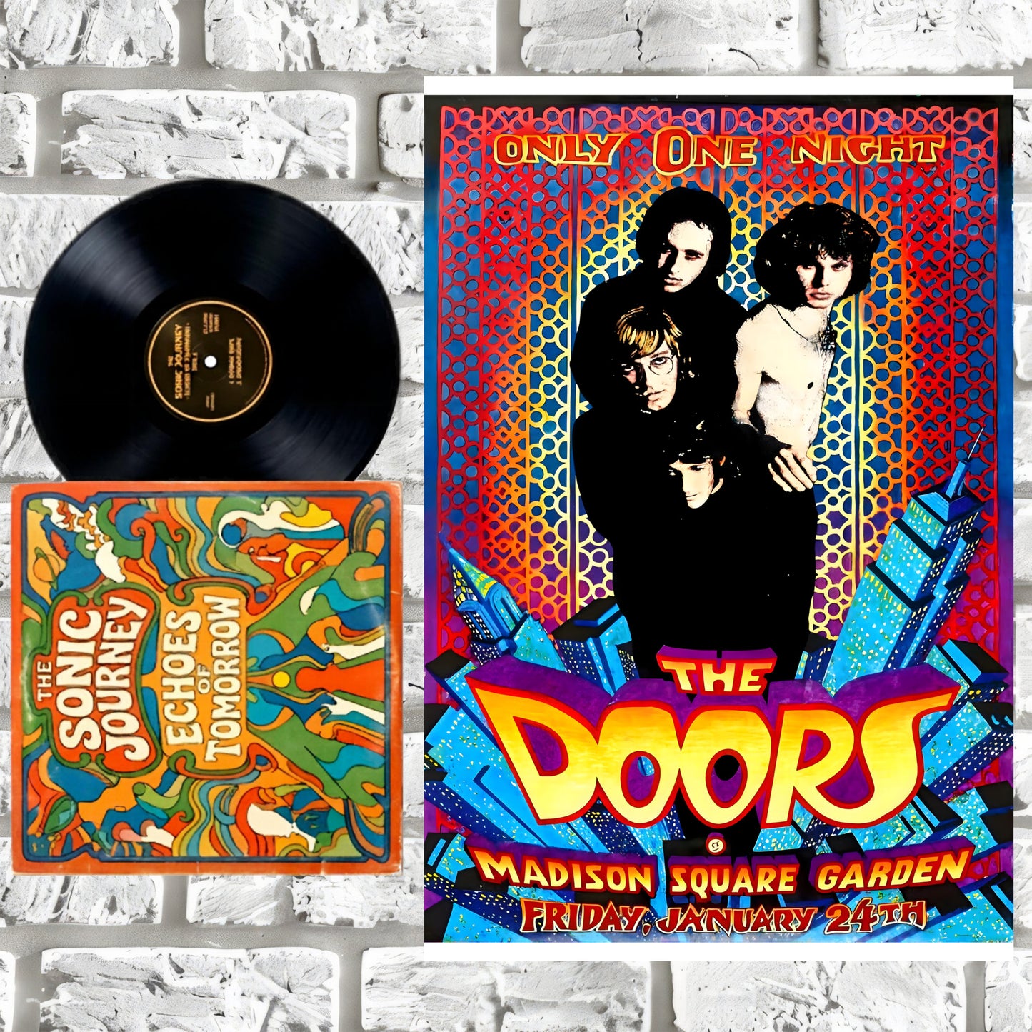The Doors Madison Square Garden NYC 1969 Vintage Concert Poster