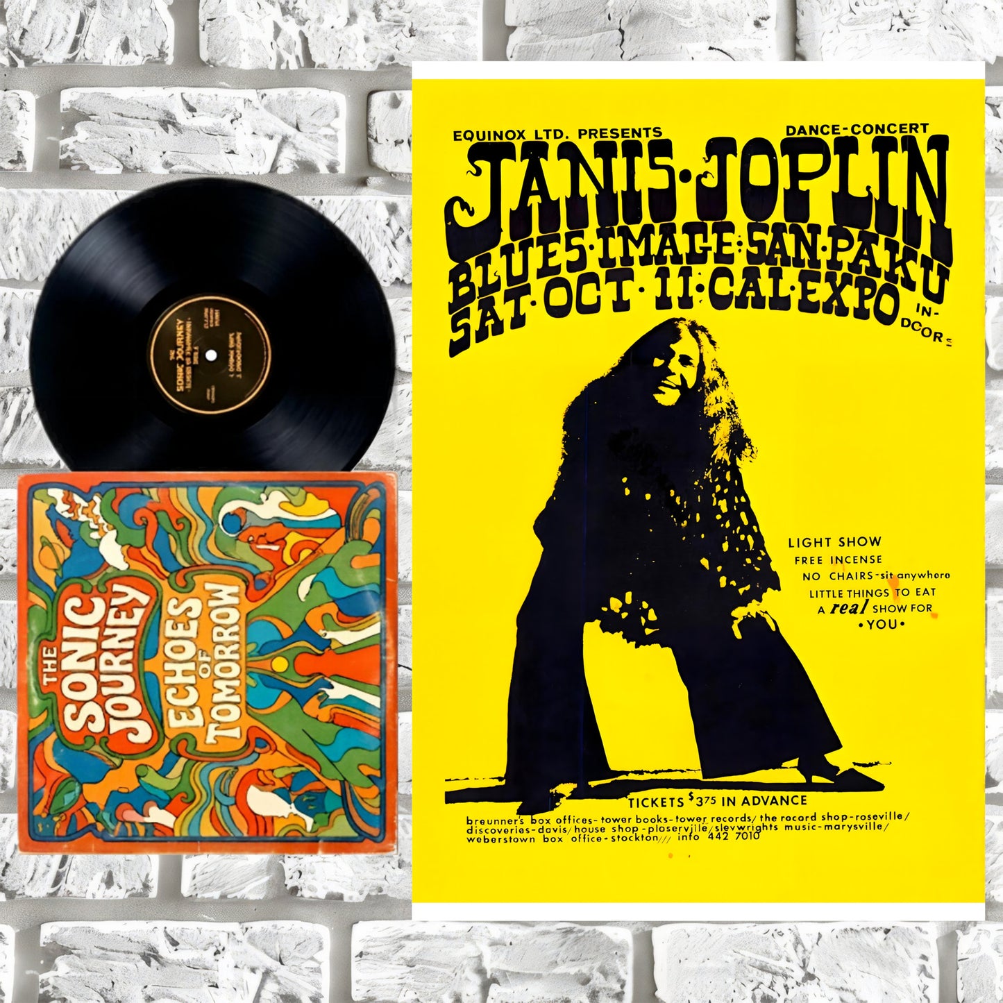 Janis Joplin Cal Expo Sacramento 1969 Vintage Concert Poster