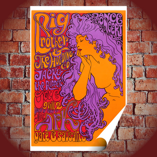 Big Brother and the Holding Company The Ark Sausalito 1967 Vintage Concert Poster