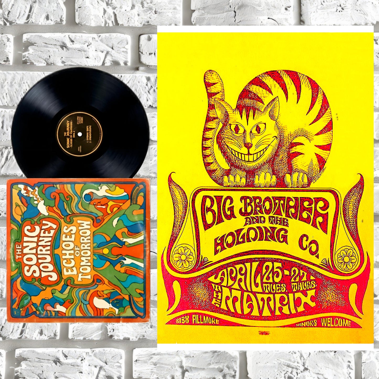 Big Brother and the Holding Company The Matrix 1967 Cheshire Cat Vintage Concert Poster