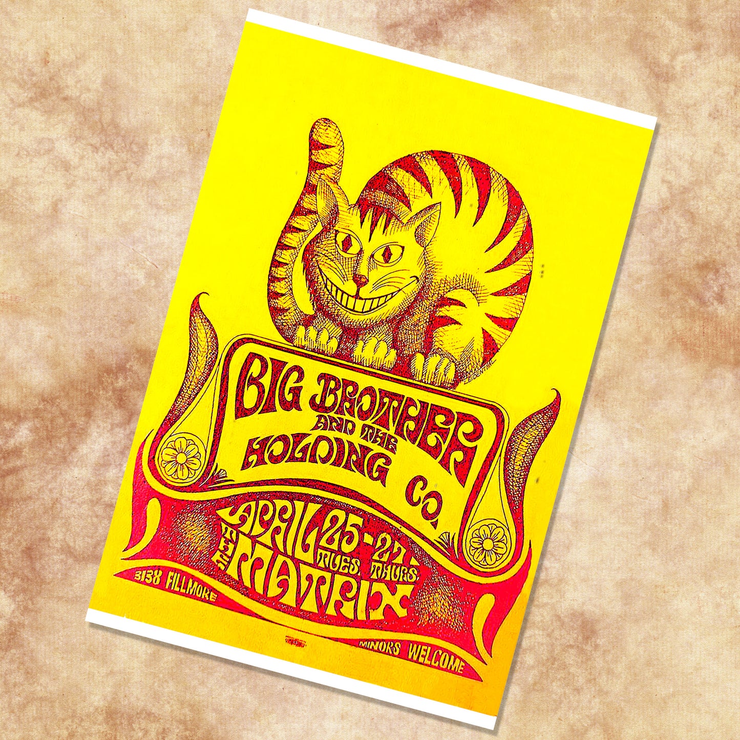 Big Brother and the Holding Company The Matrix 1967 Cheshire Cat Vintage Concert Poster