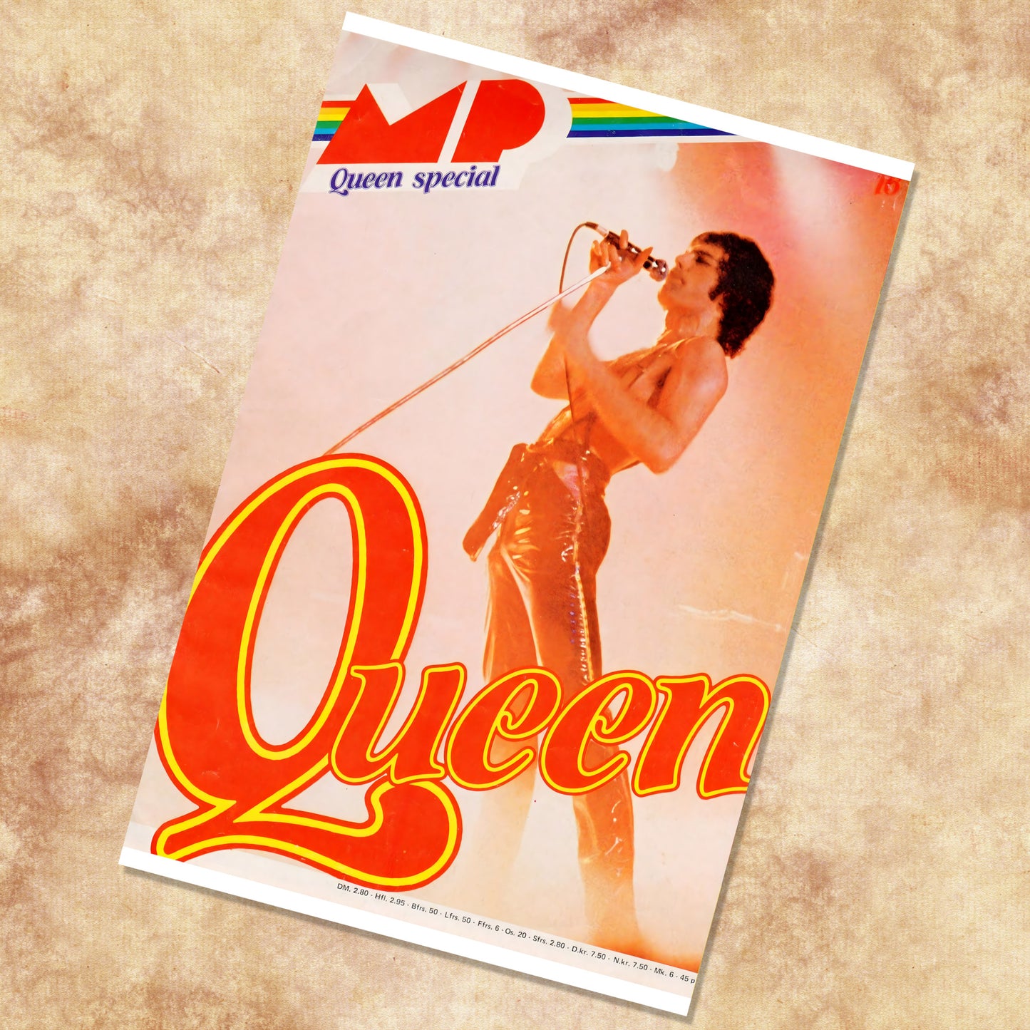 Queen Freddie Mercury European Special Vintage Music Poster