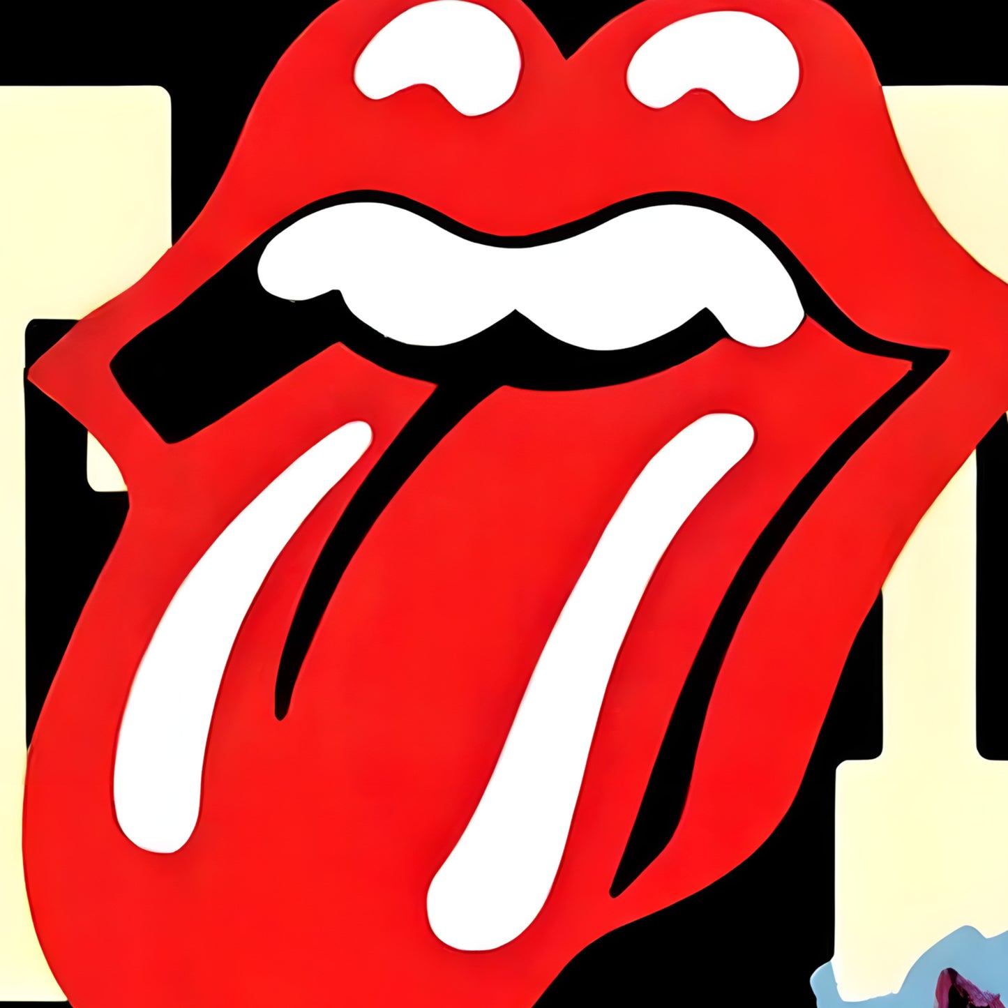 Rolling Stones Tongue Logo Pop Art Vintage Rock Poster