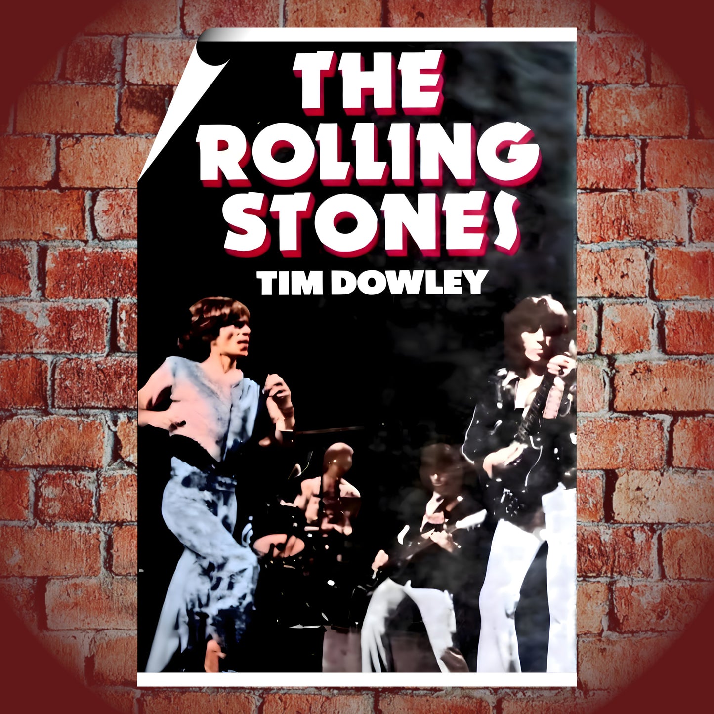 Rolling Stones 1970s Live Stage Performance Vintage Rock Poster