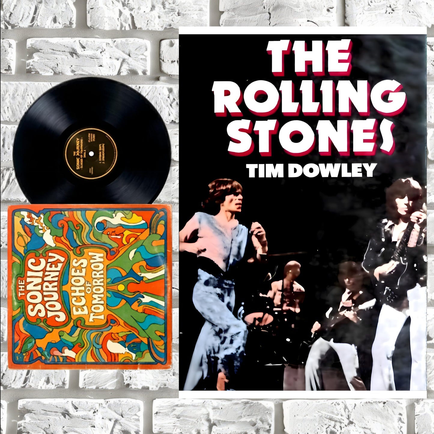 Rolling Stones 1970s Live Stage Performance Vintage Rock Poster
