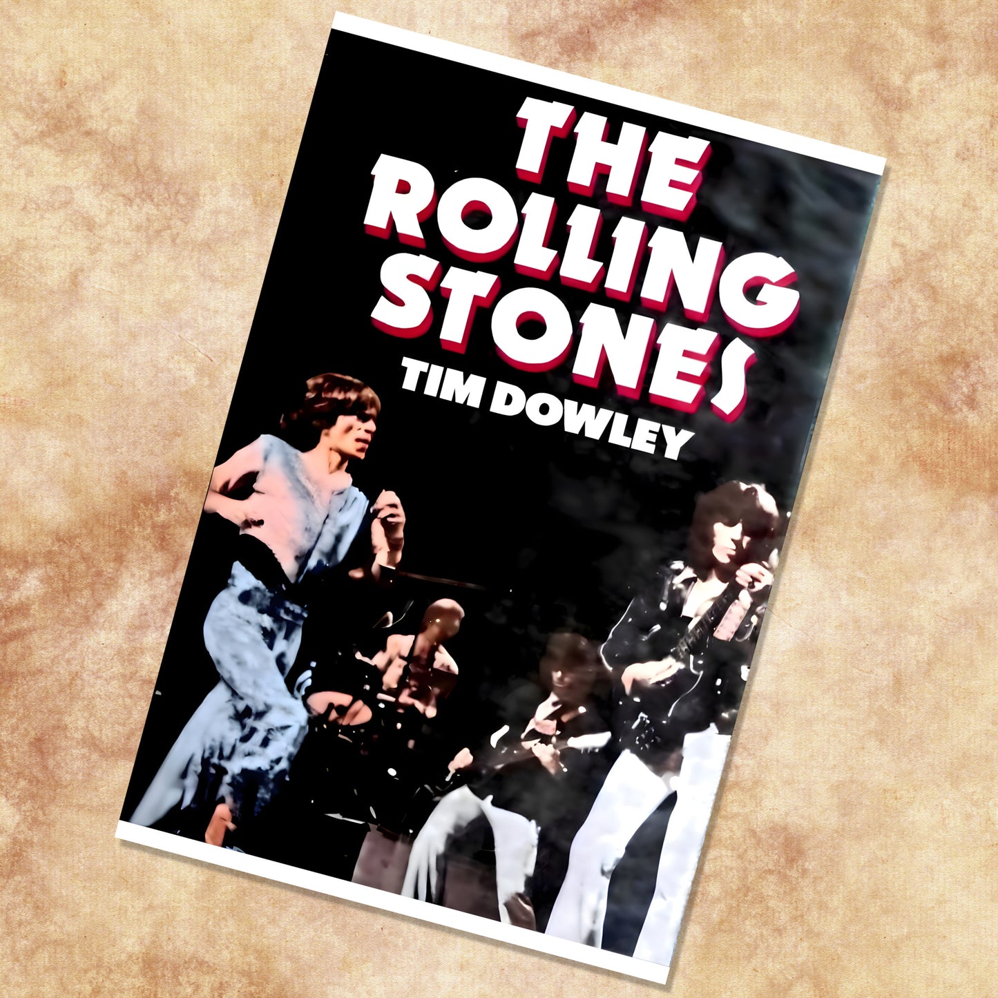 Rolling Stones 1970s Live Stage Performance Vintage Rock Poster