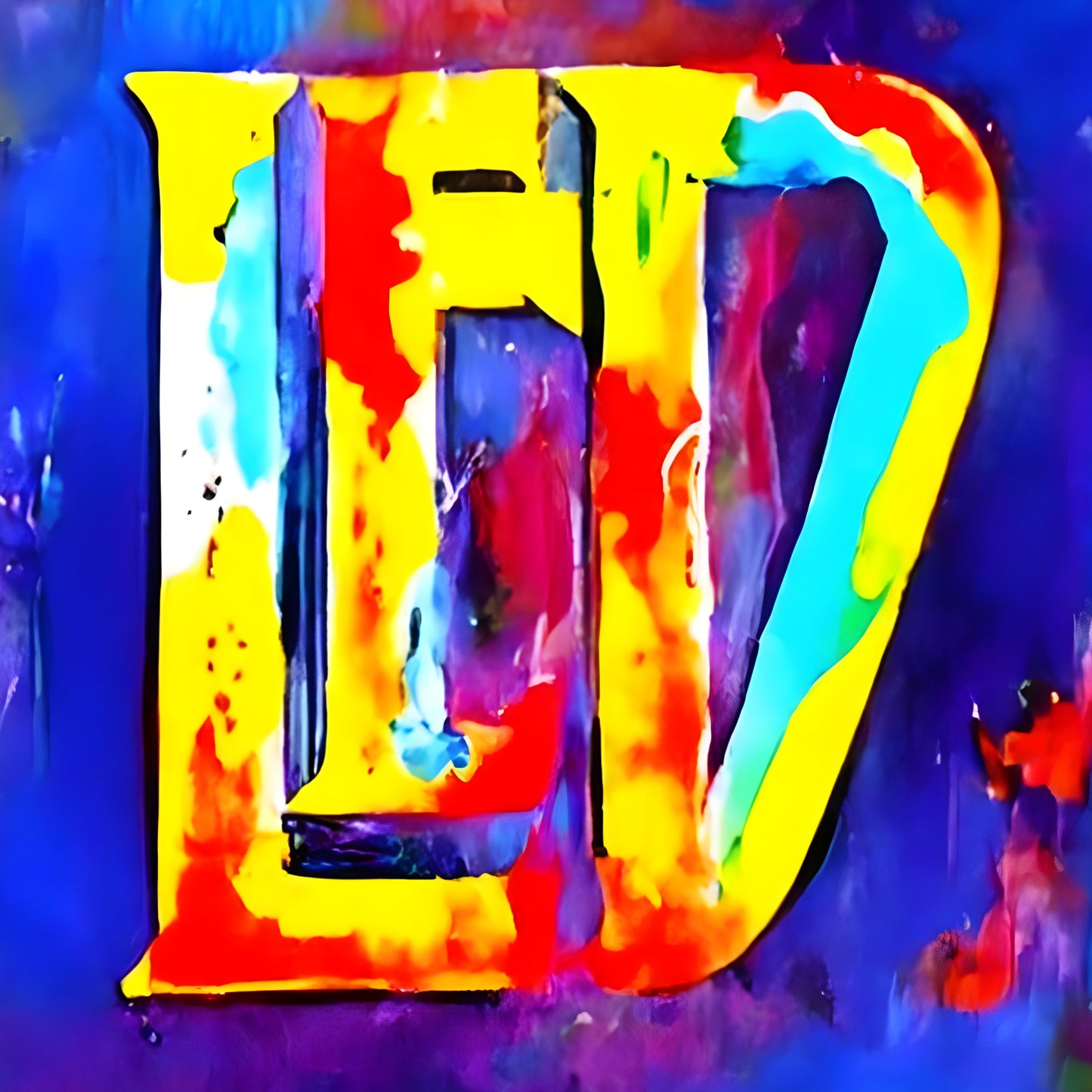 Led Zeppelin Icarus Impressionist Oil Painting Style Art Print