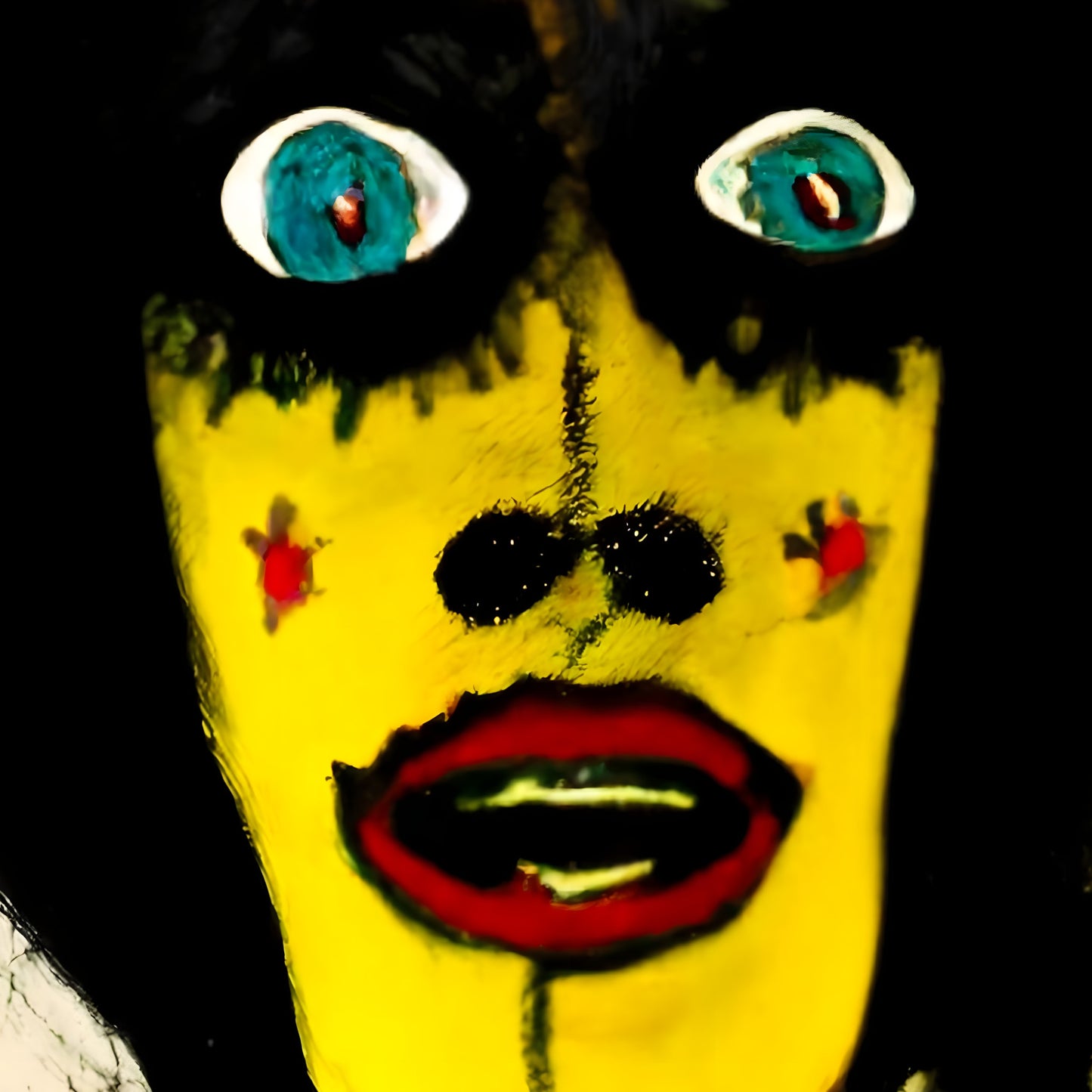 Fleetwood Mac Rumours Era Surreal Folk Art Doll Vintage Band Poster
