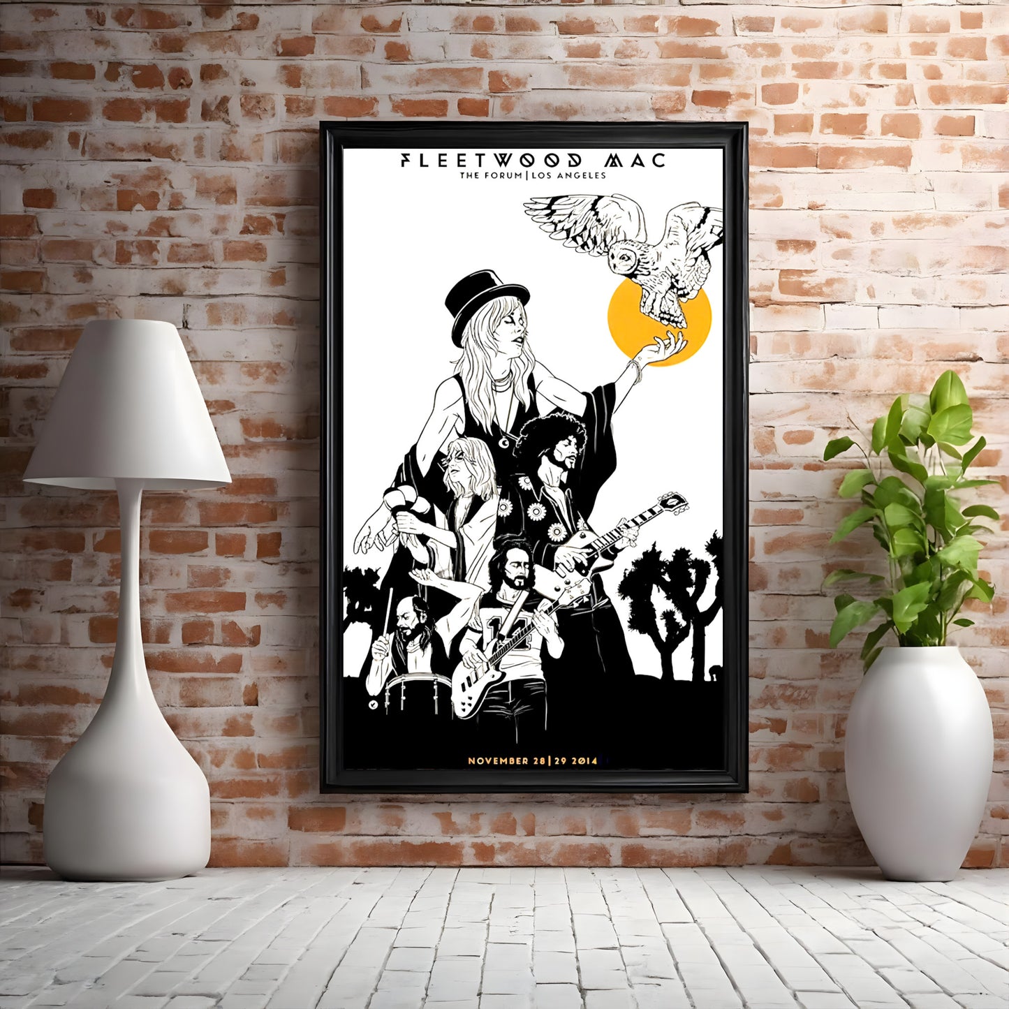 Fleetwood Mac 2014 Los Angeles Forum Concert Poster - Art Print