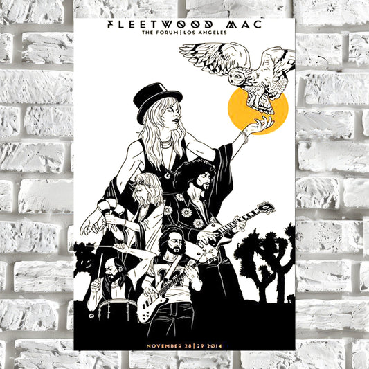 Fleetwood Mac 2014 Los Angeles Forum Concert Poster - Art Print