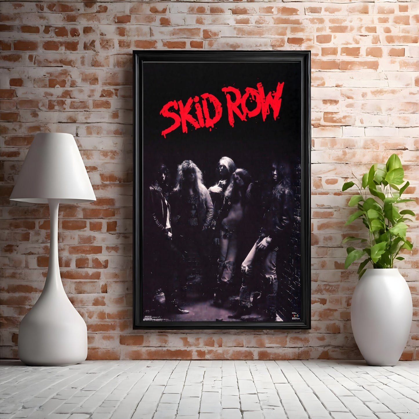 Skid Row 1989 Debut Era Vintage Logo & Band Photography Poster