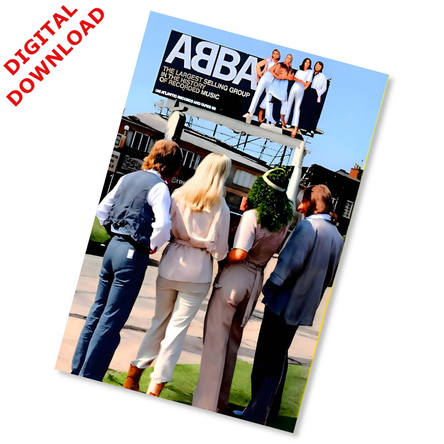 ABBA Billboard Legacy 1970s Vintage Photography Concert Poster - Instant Digital Download