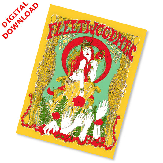 Fleetwood Mac Vintage Concert Poster Atlanta Phillips Arena June 1999 - Instant Digital Download